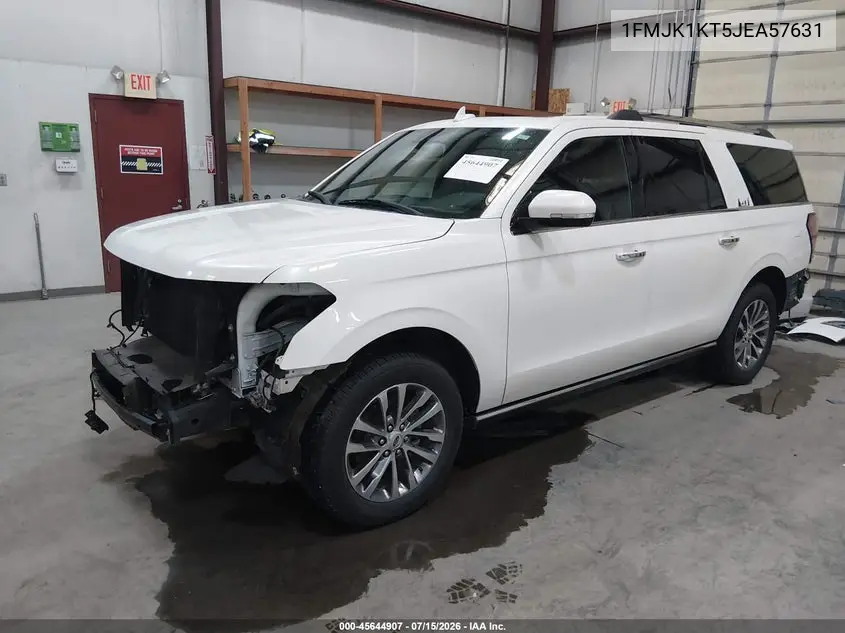 2018 Ford Expedition Max Limited VIN: 1FMJK1KT5JEA57631 Lot: 45644907