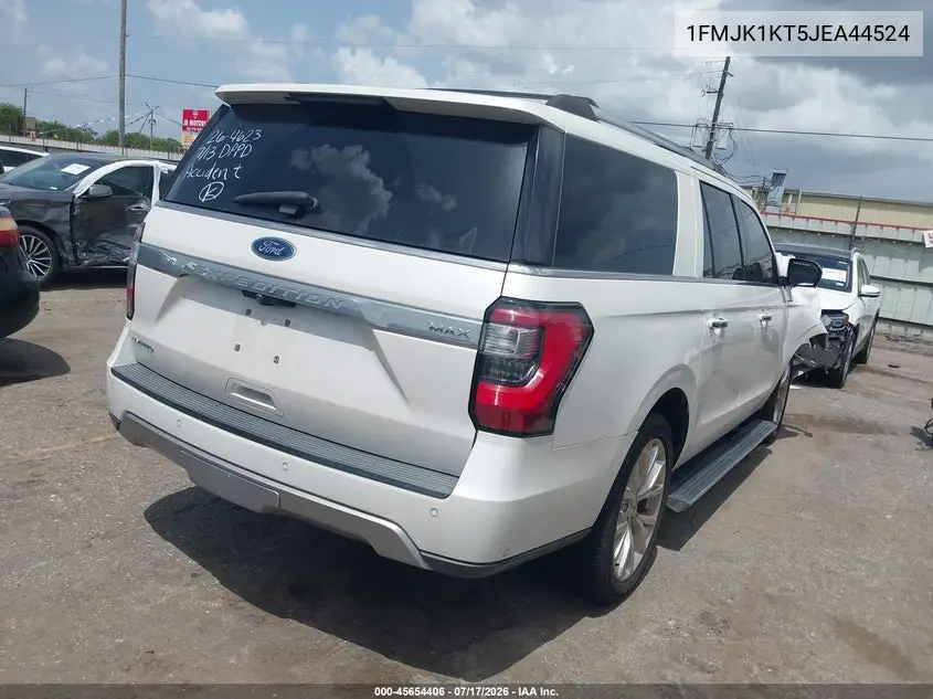 2018 Ford Expedition Max Limited VIN: 1FMJK1KT5JEA44524 Lot: 45654406