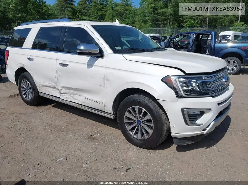 2019 Ford Expedition Platinum VIN: 1FMJU1MTXKEA83957 Lot: 45362783