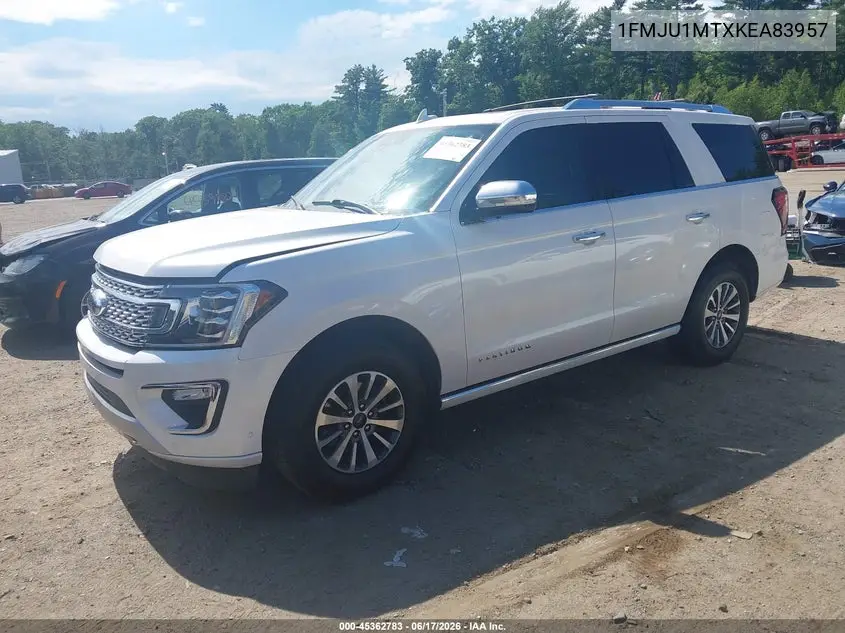 2019 Ford Expedition Platinum VIN: 1FMJU1MTXKEA83957 Lot: 45362783