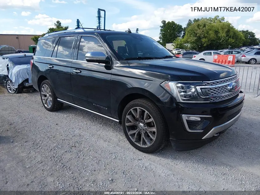 2019 Ford Expedition Platinum VIN: 1FMJU1MT7KEA42007 Lot: 45406161