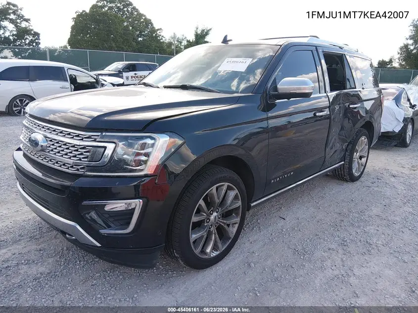 2019 Ford Expedition Platinum VIN: 1FMJU1MT7KEA42007 Lot: 45406161