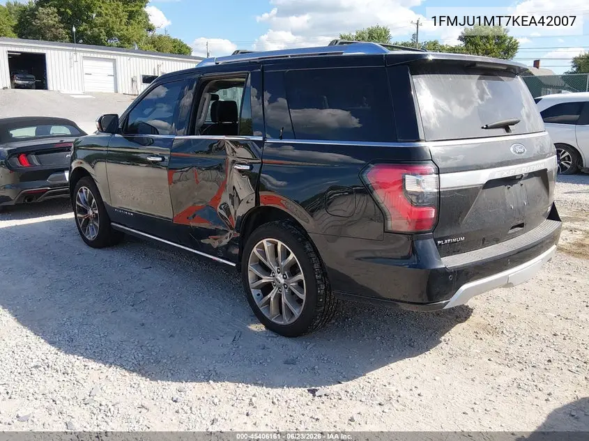 2019 Ford Expedition Platinum VIN: 1FMJU1MT7KEA42007 Lot: 45406161
