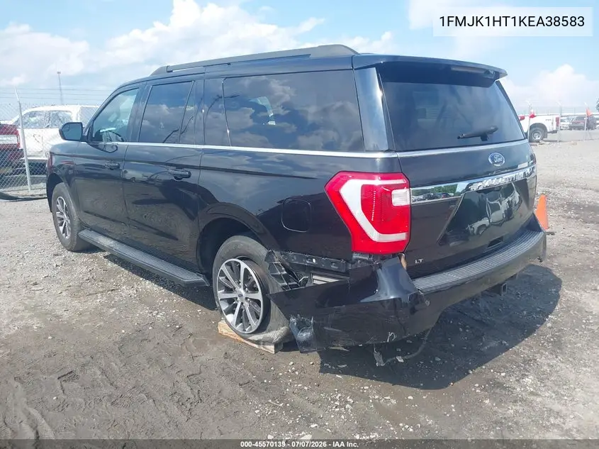 2019 Ford Expedition Max Xlt VIN: 1FMJK1HT1KEA38583 Lot: 45570139