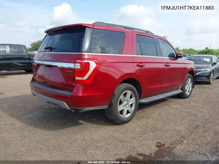 2019 Ford Expedition Xlt VIN: 1FMJU1HT7KEA11883 Lot: 45612092