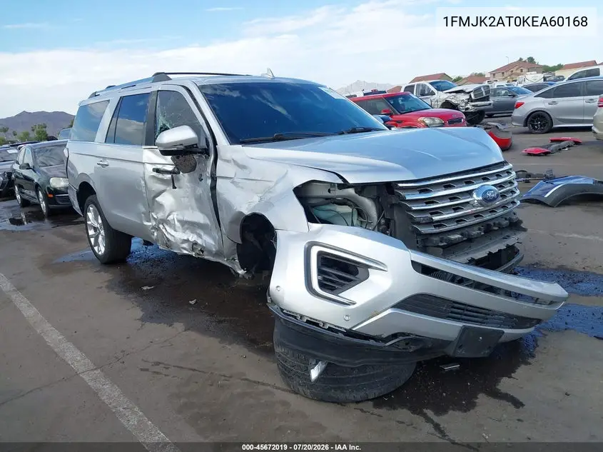 2019 Ford Expedition Max Limited VIN: 1FMJK2AT0KEA60168 Lot: 45672019