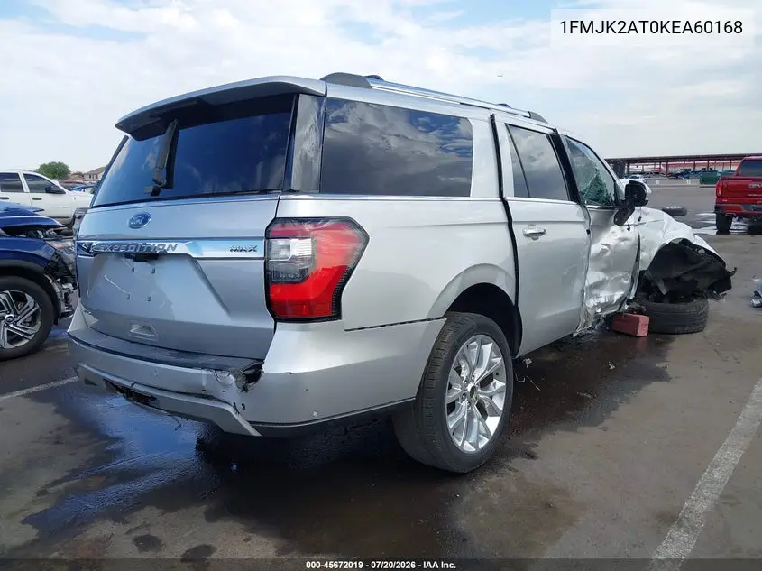 2019 Ford Expedition Max Limited VIN: 1FMJK2AT0KEA60168 Lot: 45672019