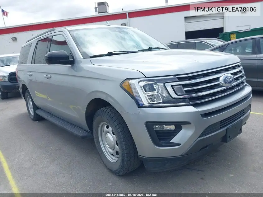 2020 Ford Expedition Xl Max VIN: 1FMJK1GT9LEA78106 Lot: 45158882