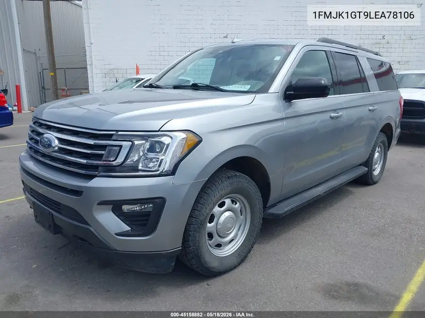 2020 Ford Expedition Xl Max VIN: 1FMJK1GT9LEA78106 Lot: 45158882