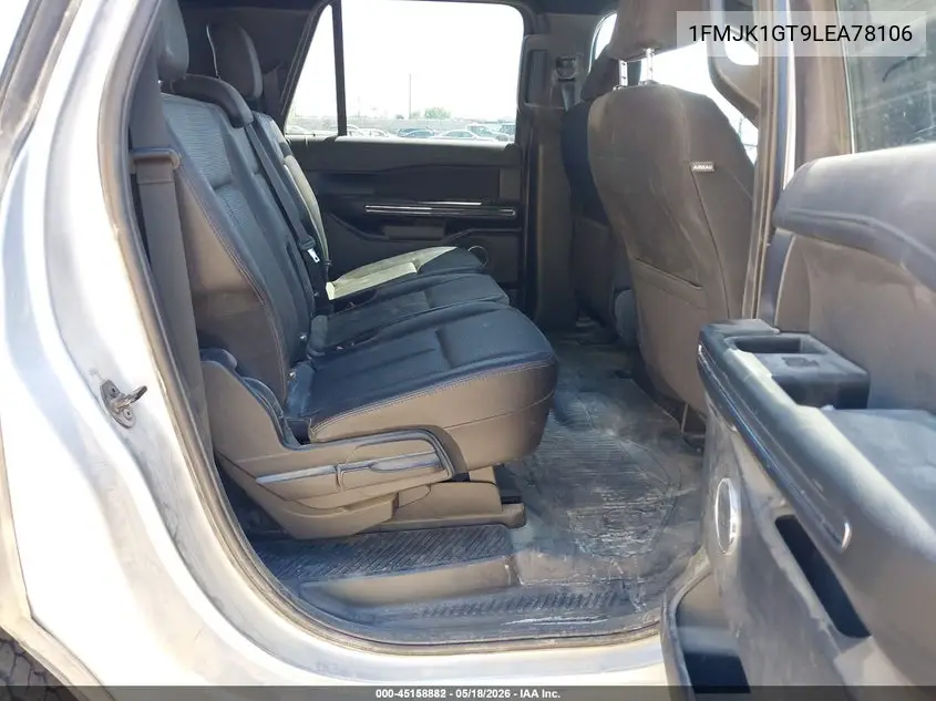 2020 Ford Expedition Xl Max VIN: 1FMJK1GT9LEA78106 Lot: 45158882