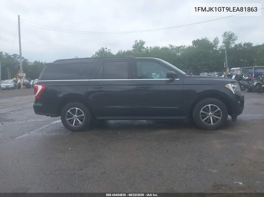 2020 Ford Expedition Xl Max VIN: 1FMJK1GT9LEA81863 Lot: 45454638