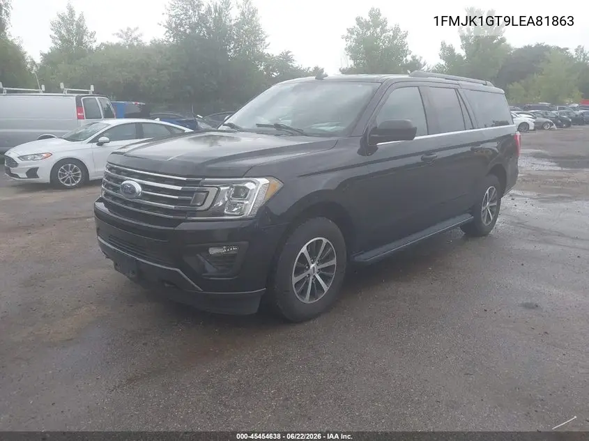2020 Ford Expedition Xl Max VIN: 1FMJK1GT9LEA81863 Lot: 45454638