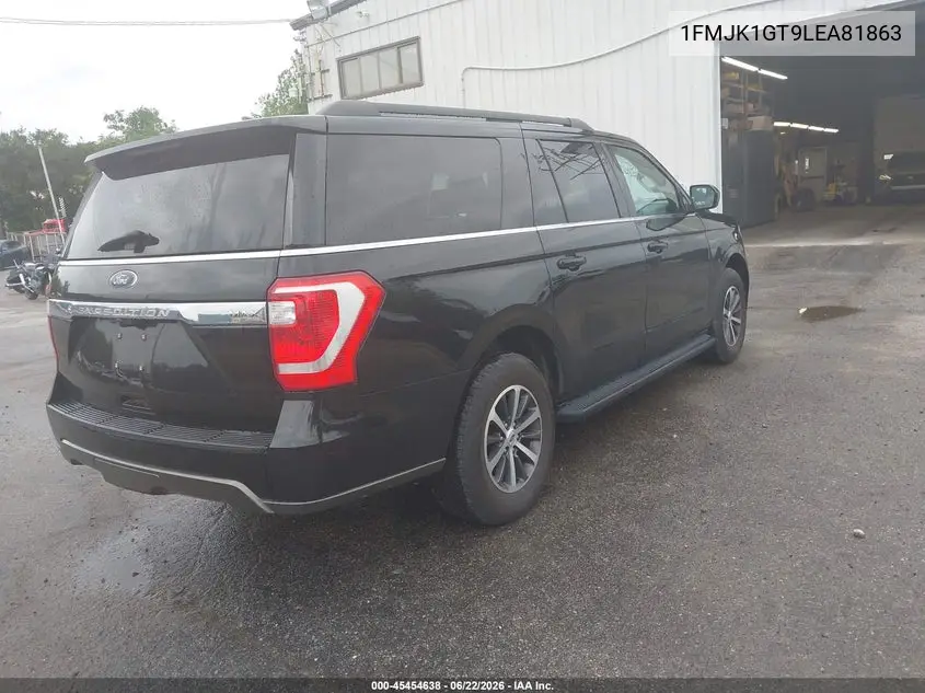 2020 Ford Expedition Xl Max VIN: 1FMJK1GT9LEA81863 Lot: 45454638