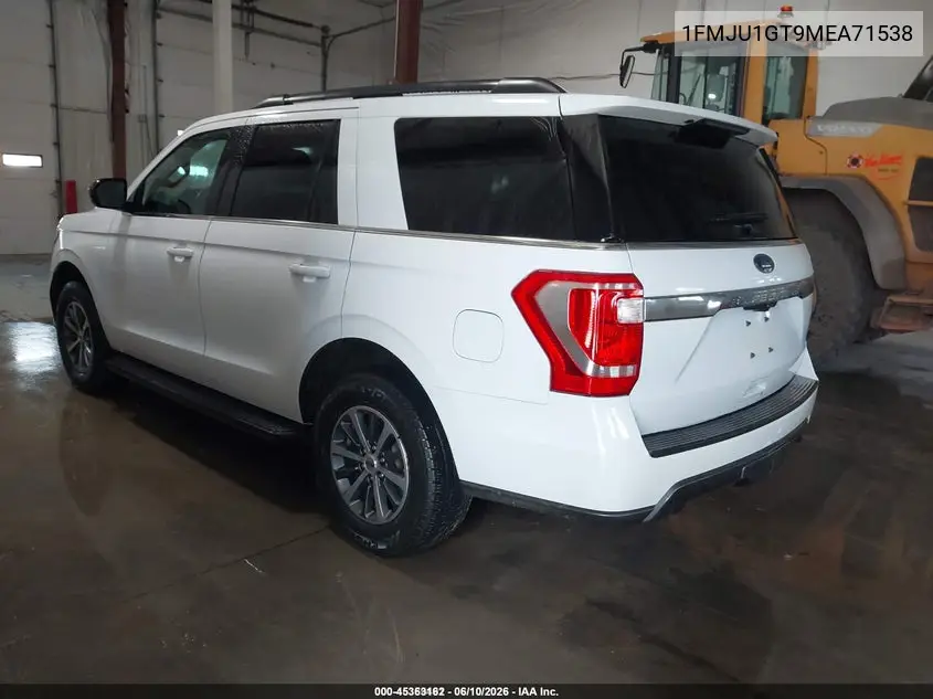2021 Ford Expedition Xl VIN: 1FMJU1GT9MEA71538 Lot: 45363162