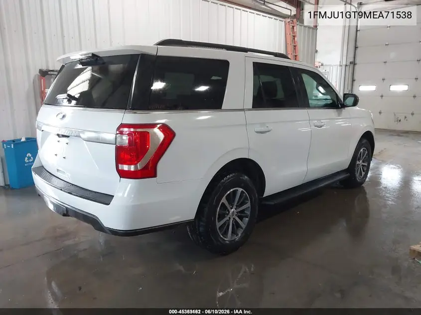2021 Ford Expedition Xl VIN: 1FMJU1GT9MEA71538 Lot: 45363162