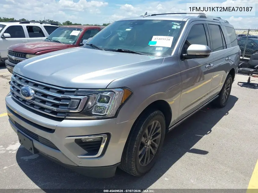 2021 Ford Expedition Limited VIN: 1FMJU1KT2MEA70187 Lot: 45409528