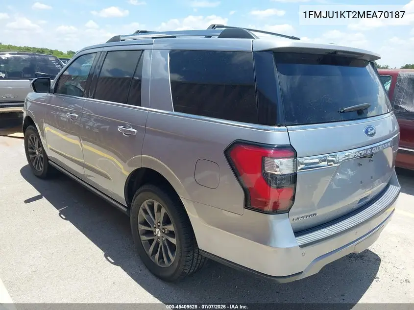 2021 Ford Expedition Limited VIN: 1FMJU1KT2MEA70187 Lot: 45409528