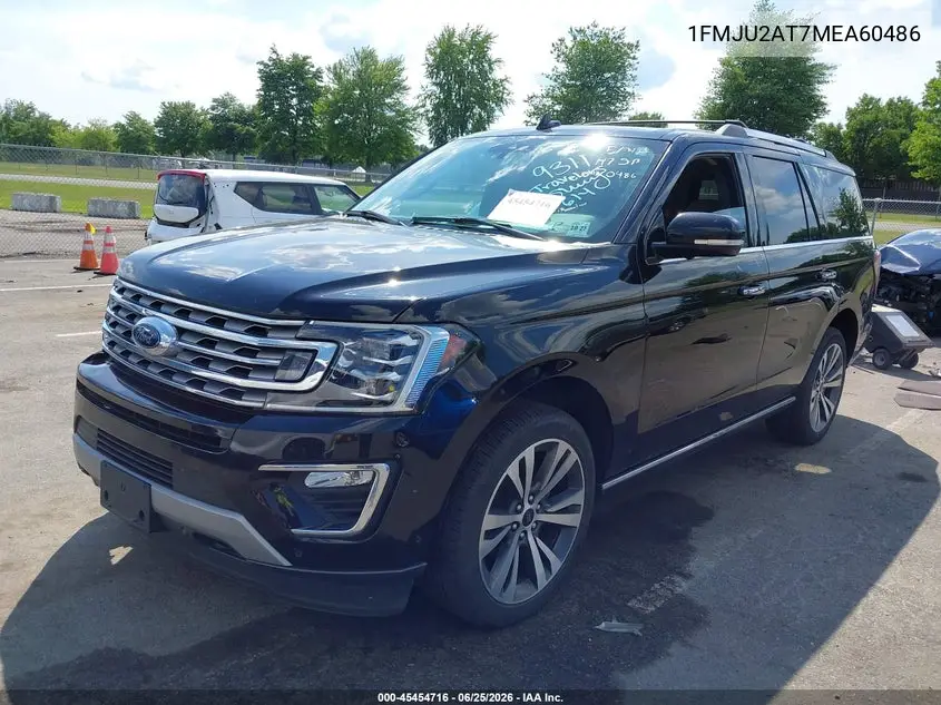 2021 Ford Expedition Limited VIN: 1FMJU2AT7MEA60486 Lot: 45454716