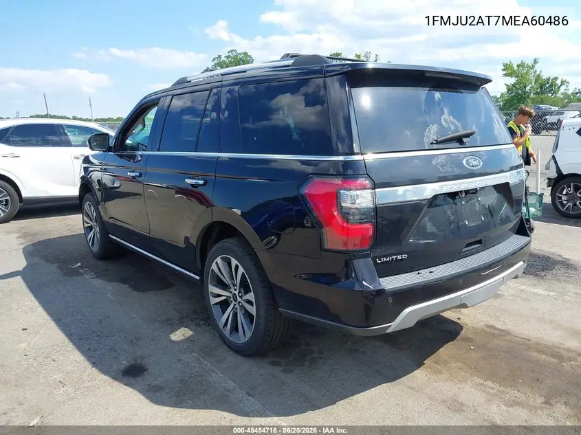 2021 Ford Expedition Limited VIN: 1FMJU2AT7MEA60486 Lot: 45454716