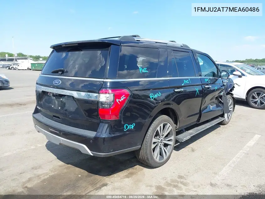 2021 Ford Expedition Limited VIN: 1FMJU2AT7MEA60486 Lot: 45454716