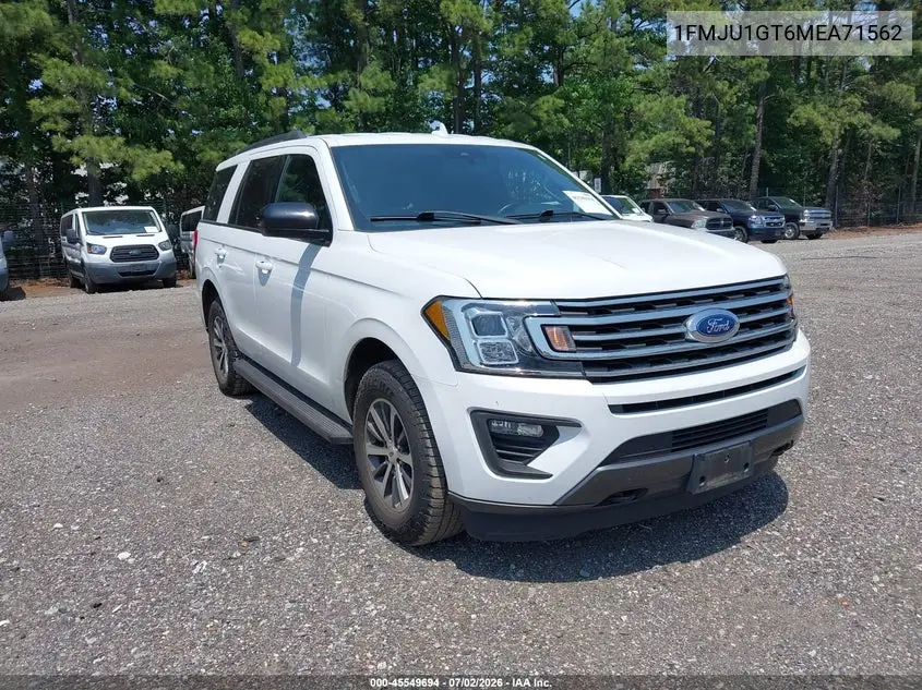 2021 Ford Expedition Xl VIN: 1FMJU1GT6MEA71562 Lot: 45549694