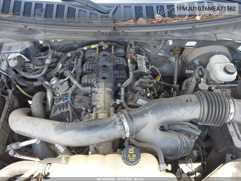 2021 Ford Expedition Xl VIN: 1FMJU1GT6MEA71562 Lot: 45549694