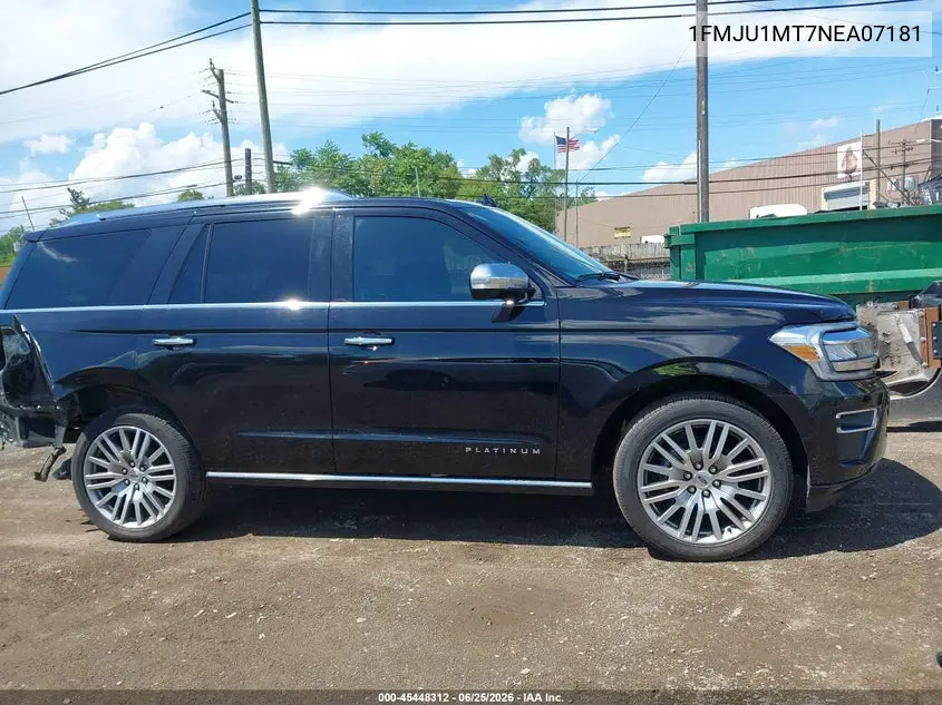 2022 Ford Expedition Platinum VIN: 1FMJU1MT7NEA07181 Lot: 45448312