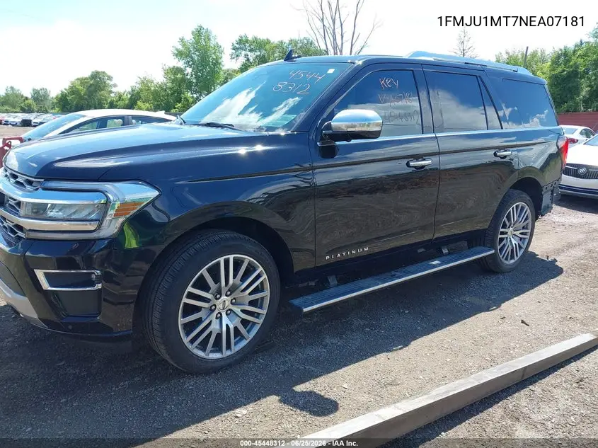 2022 Ford Expedition Platinum VIN: 1FMJU1MT7NEA07181 Lot: 45448312