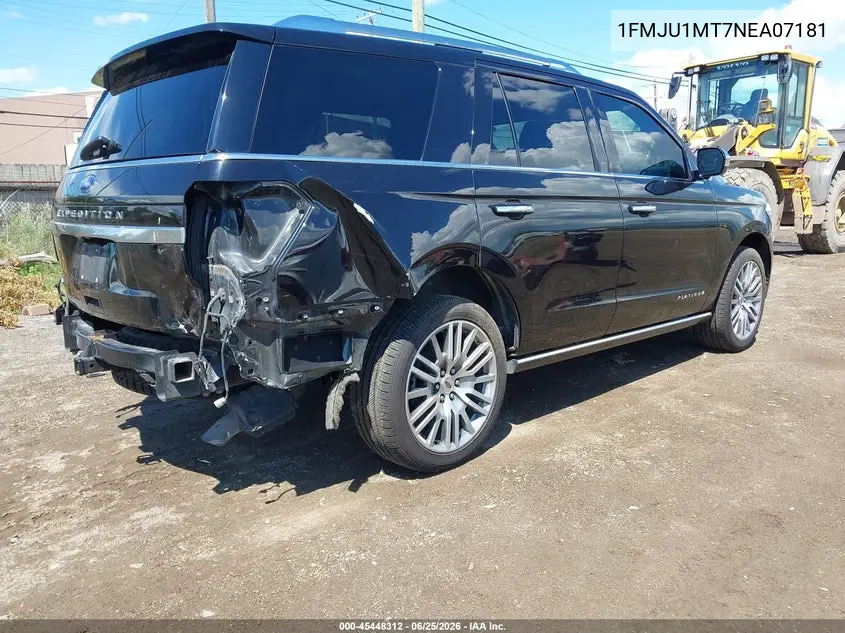 2022 Ford Expedition Platinum VIN: 1FMJU1MT7NEA07181 Lot: 45448312