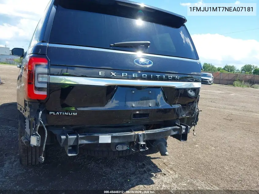 2022 Ford Expedition Platinum VIN: 1FMJU1MT7NEA07181 Lot: 45448312