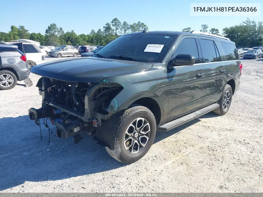 2023 Ford Expedition Xlt Max VIN: 1FMJK1H81PEA36366 Lot: 45132612
