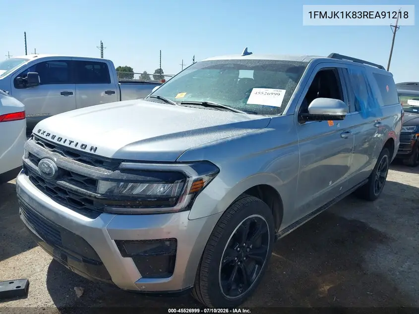 2024 Ford Expedition Limited Max VIN: 1FMJK1K83REA91218 Lot: 45526999