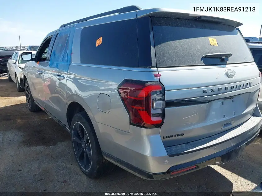 2024 Ford Expedition Limited Max VIN: 1FMJK1K83REA91218 Lot: 45526999
