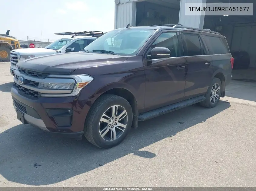 2024 Ford Expedition Xlt Max VIN: 1FMJK1J89REA51677 Lot: 45617470