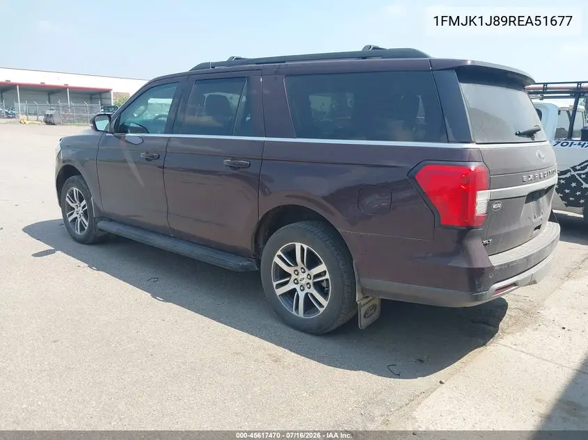 2024 Ford Expedition Xlt Max VIN: 1FMJK1J89REA51677 Lot: 45617470