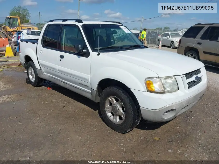 2001 Ford Explorer Sport Trac VIN: 1FMZU67E11UB99095 Lot: 44760145