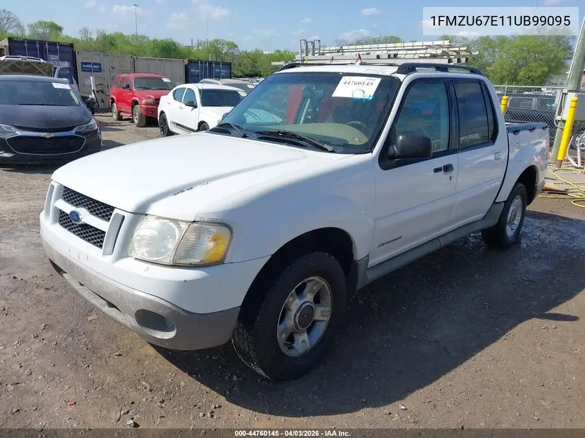 2001 Ford Explorer Sport Trac VIN: 1FMZU67E11UB99095 Lot: 44760145
