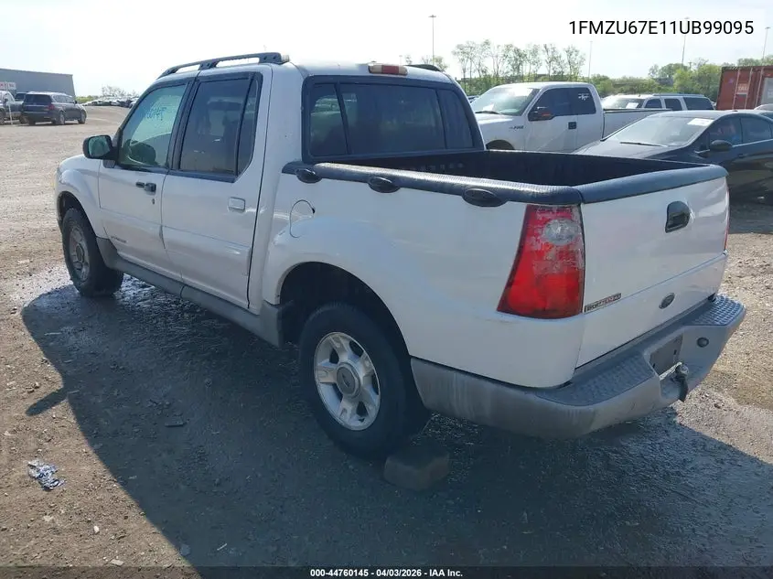 2001 Ford Explorer Sport Trac VIN: 1FMZU67E11UB99095 Lot: 44760145