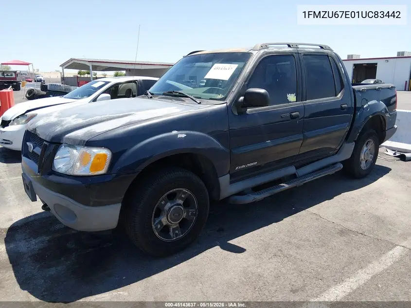 2001 Ford Explorer Sport Trac VIN: 1FMZU67E01UC83442 Lot: 45143637