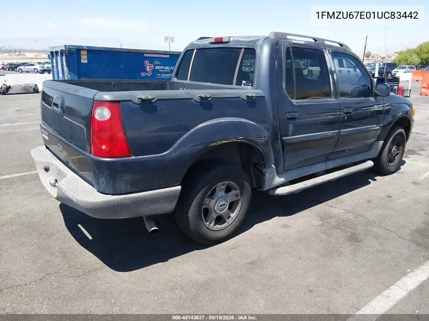 2001 Ford Explorer Sport Trac VIN: 1FMZU67E01UC83442 Lot: 45143637