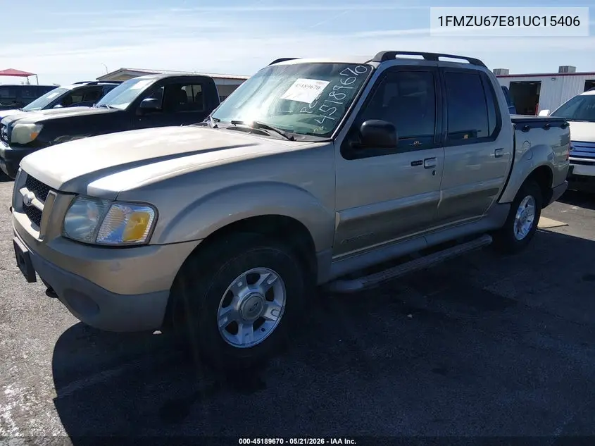 2001 Ford Explorer Sport Trac VIN: 1FMZU67E81UC15406 Lot: 45189670