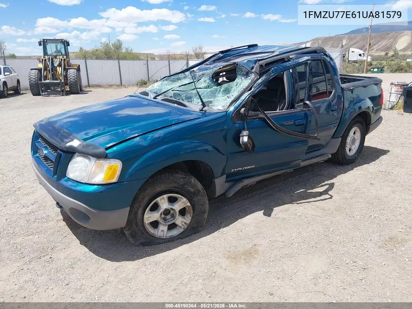 2001 Ford Explorer Sport Trac VIN: 1FMZU77E61UA81579 Lot: 45190364