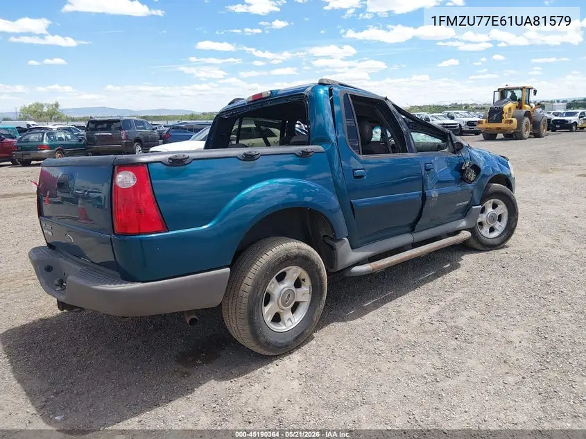 2001 Ford Explorer Sport Trac VIN: 1FMZU77E61UA81579 Lot: 45190364