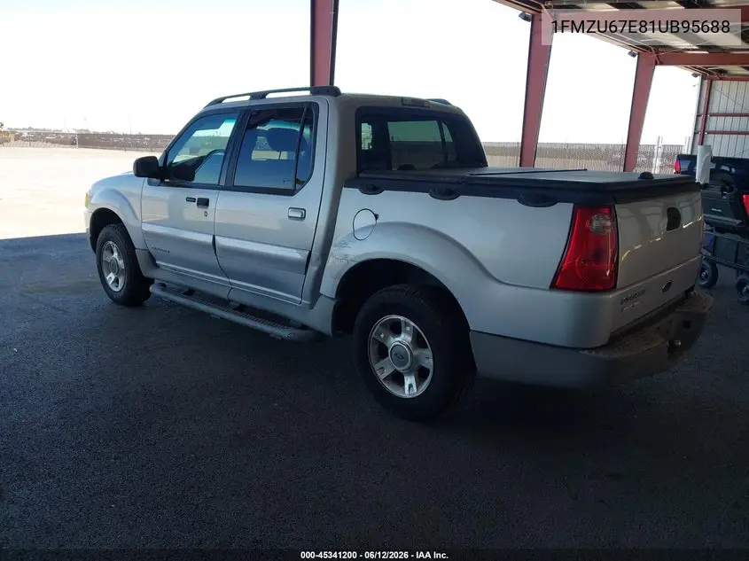 2001 Ford Explorer Sport Trac VIN: 1FMZU67E81UB95688 Lot: 45341200