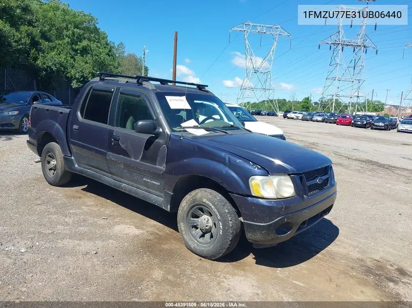 2001 Ford Explorer Sport Trac VIN: 1FMZU77E31UB06440 Lot: 45391509
