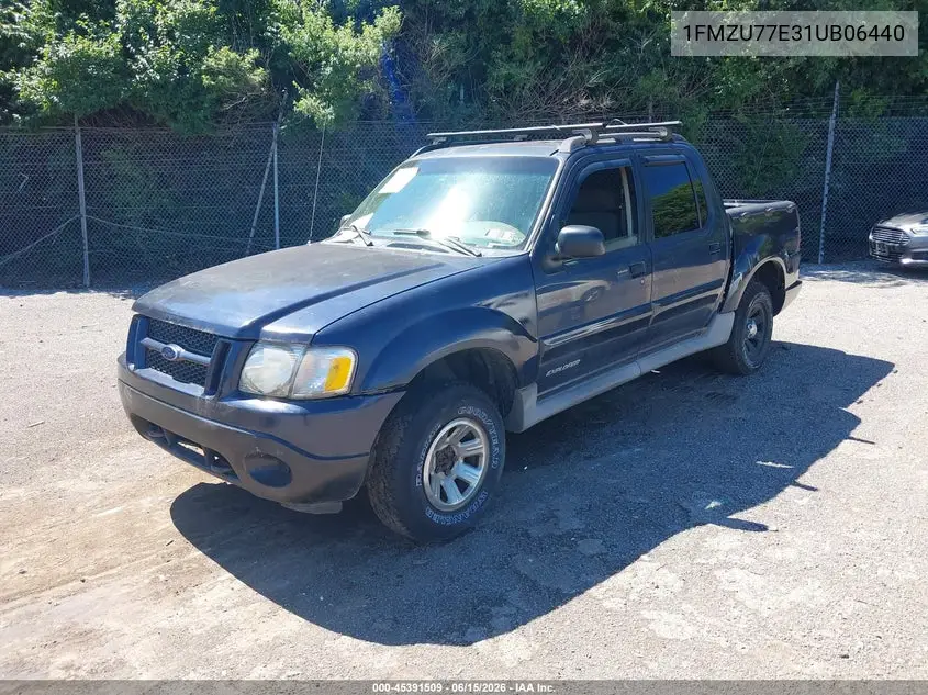 2001 Ford Explorer Sport Trac VIN: 1FMZU77E31UB06440 Lot: 45391509