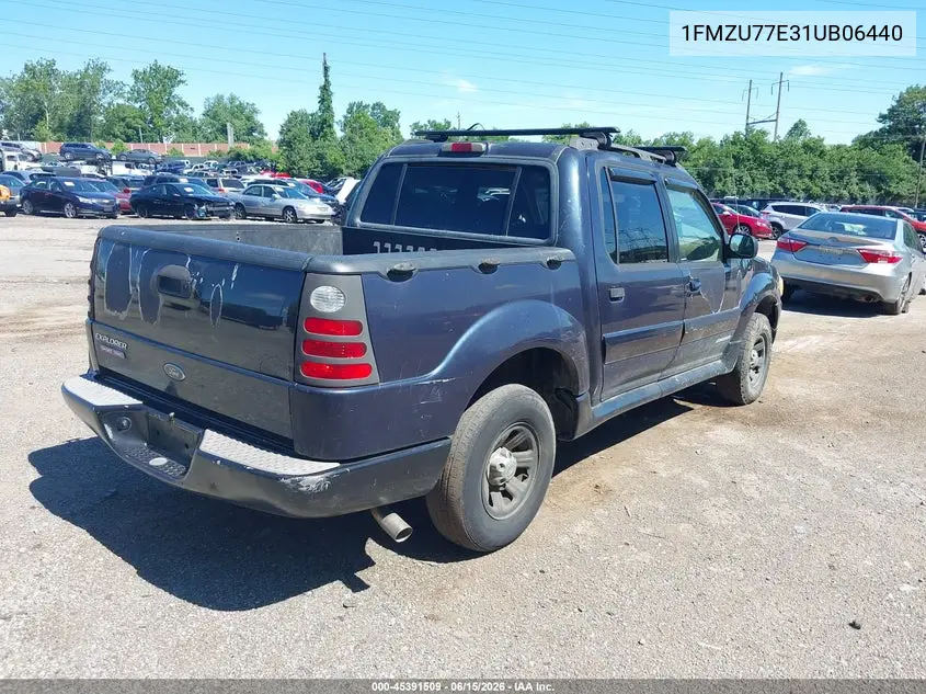 2001 Ford Explorer Sport Trac VIN: 1FMZU77E31UB06440 Lot: 45391509