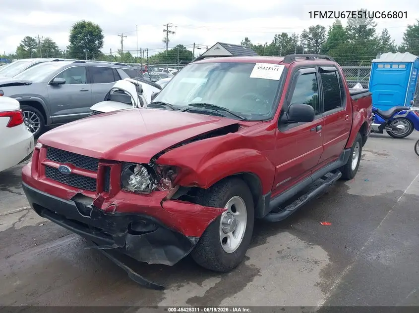 2001 Ford Explorer Sport Trac VIN: 1FMZU67E51UC66801 Lot: 45425311