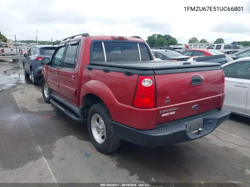 2001 Ford Explorer Sport Trac VIN: 1FMZU67E51UC66801 Lot: 45425311