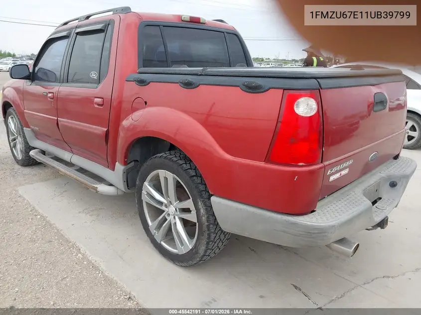 2001 Ford Explorer Sport Trac VIN: 1FMZU67E11UB39799 Lot: 45542191